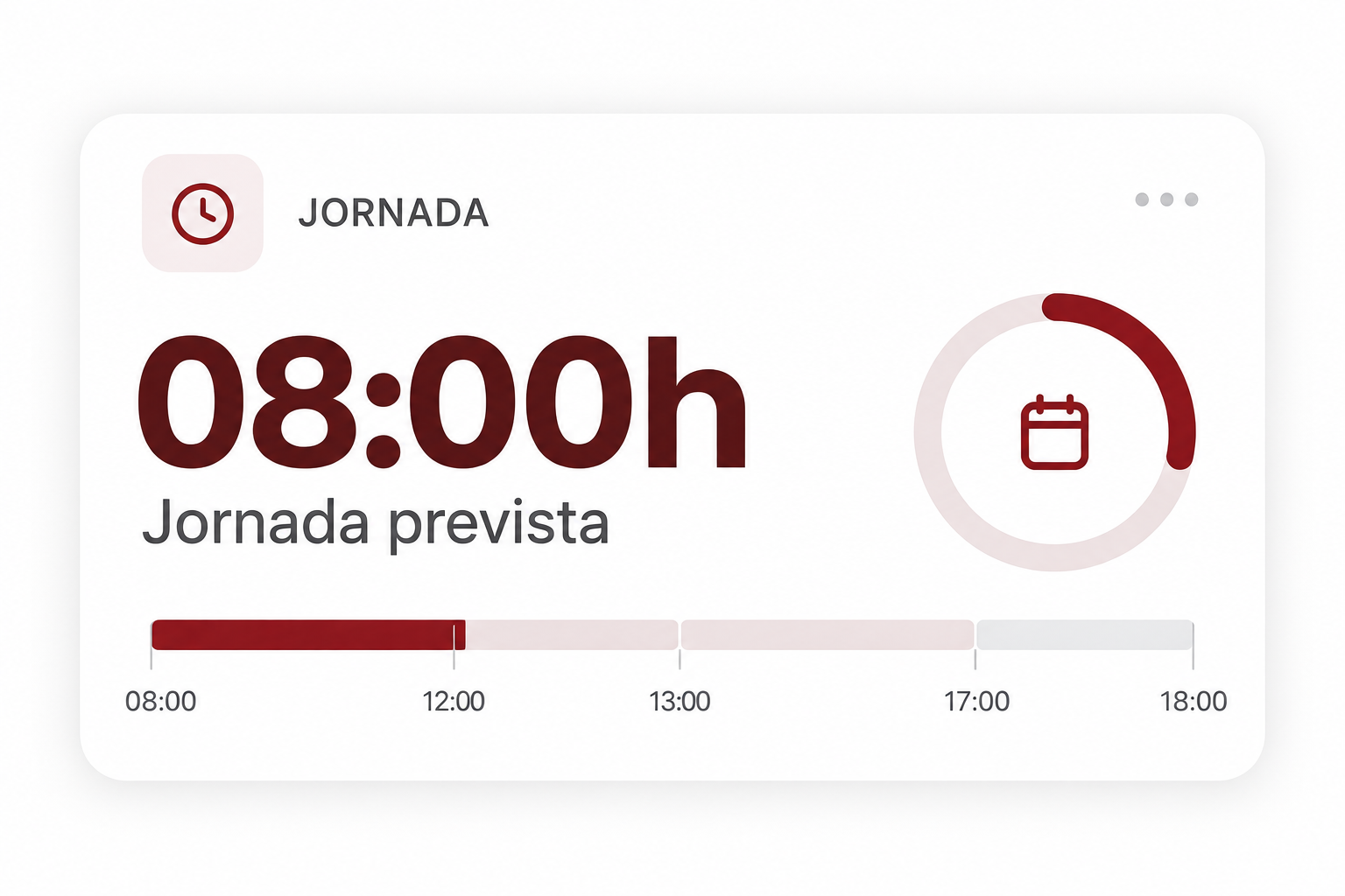 Compasso Work mostrando jornada prevista de 8 horas